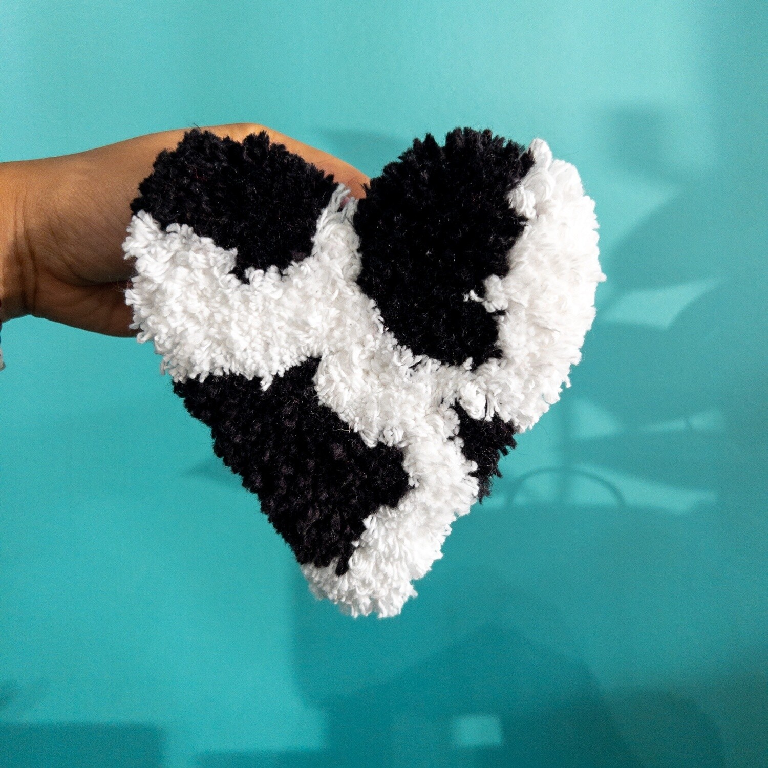 Mini Cow Print Heart