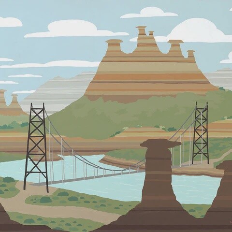Art Print of Badlands