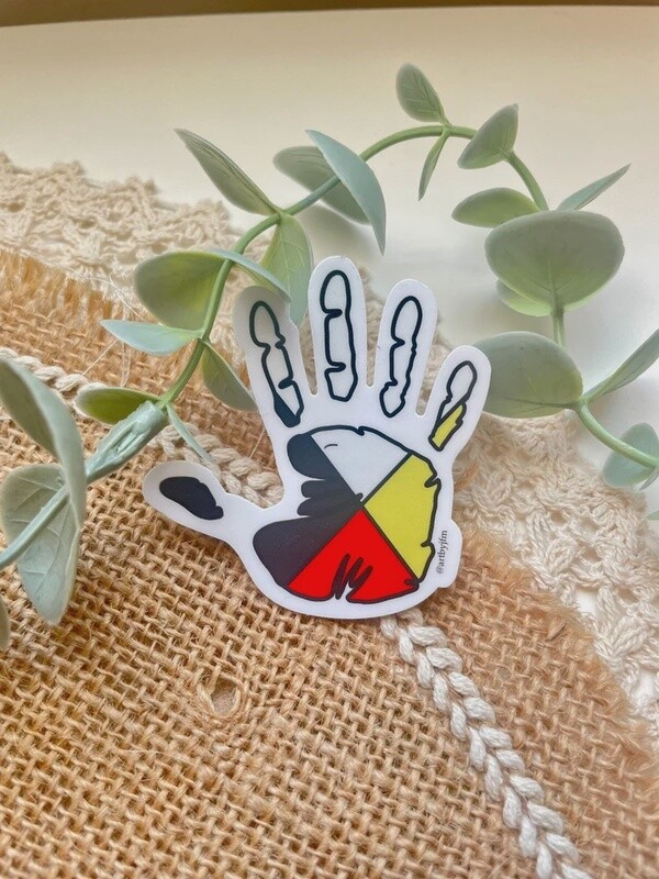 Medicine Wheel Hand Sticker