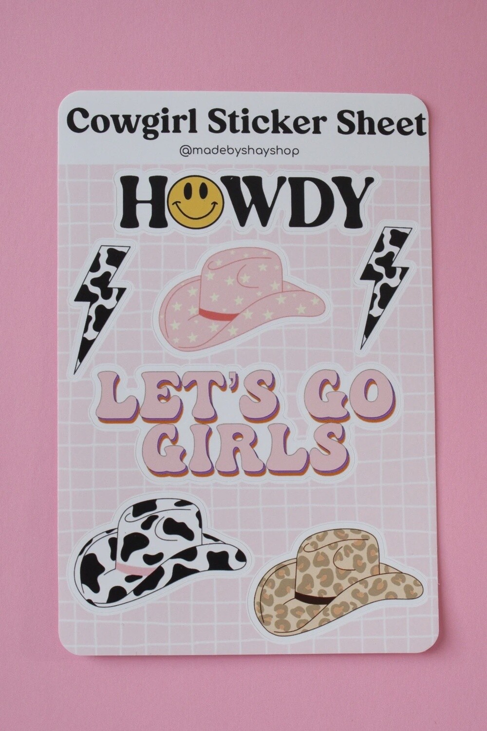 Cowgirl Sticker Sheet