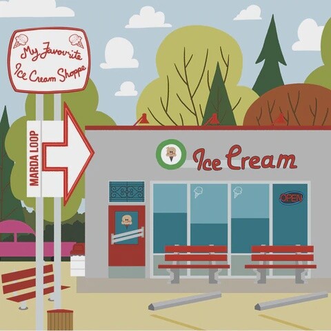 Art Print of My Favourite Ice Cream Shoppe