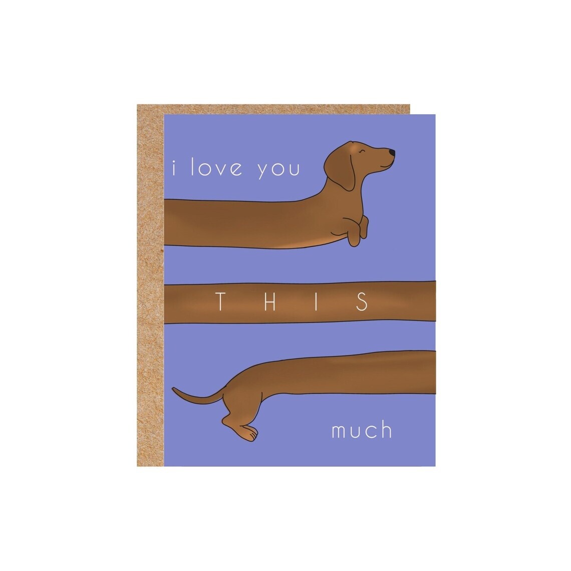I love you this much card