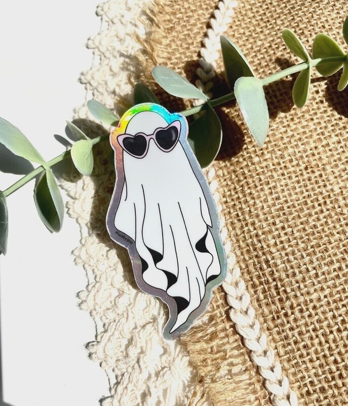 Holographic Ghost Sticker