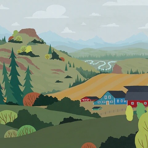 Art Print of Foothills