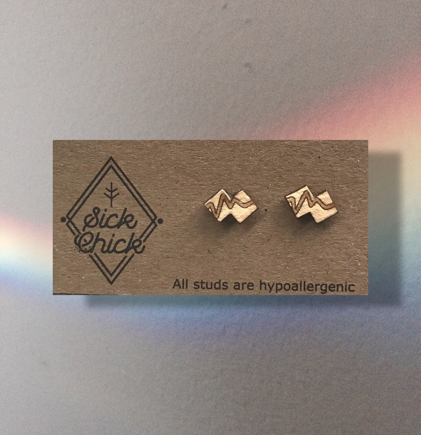 Earrings Bike trails, Color: Beige