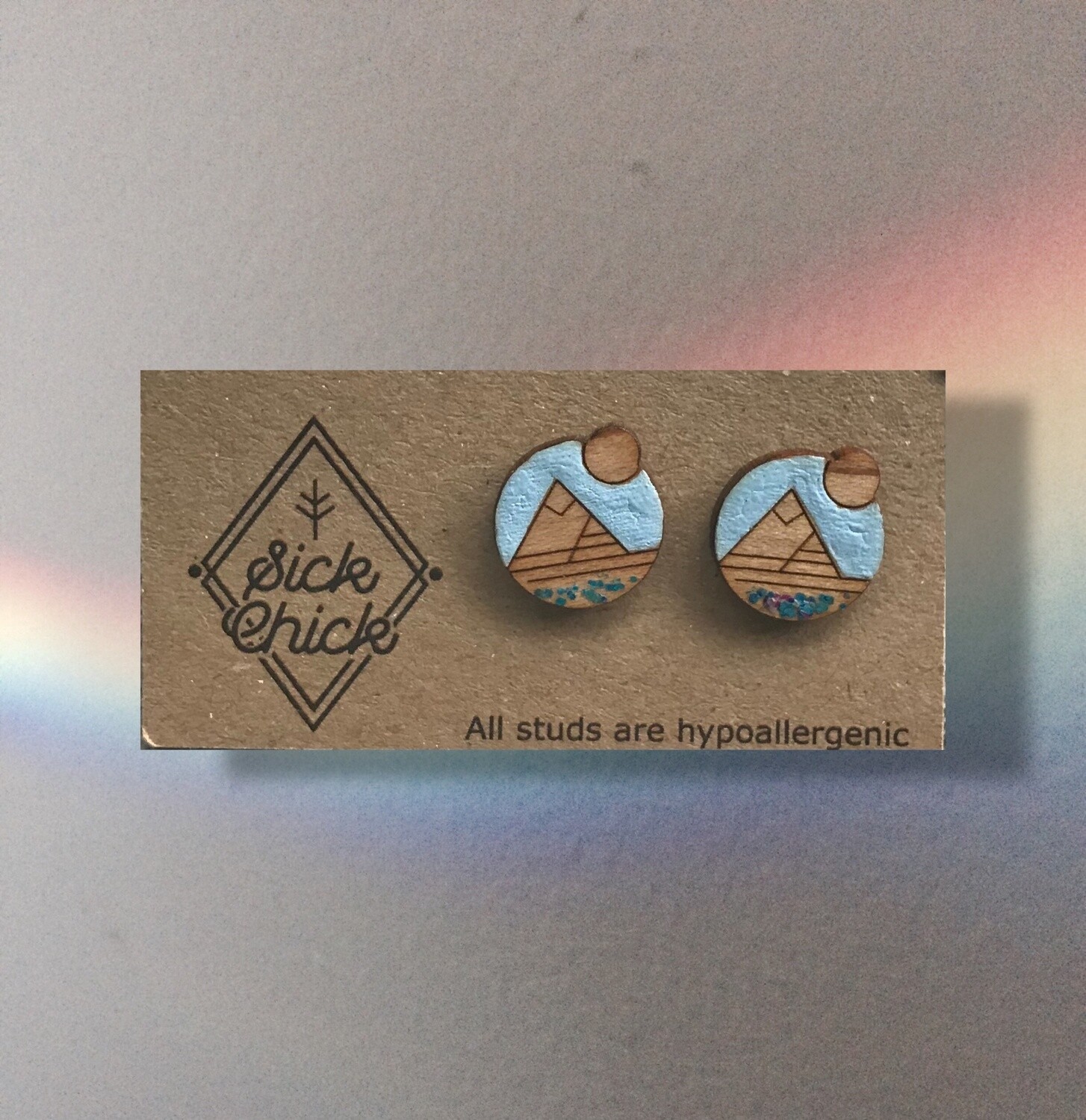 Earrings Sunny mountains, Color: Blue/sparkle