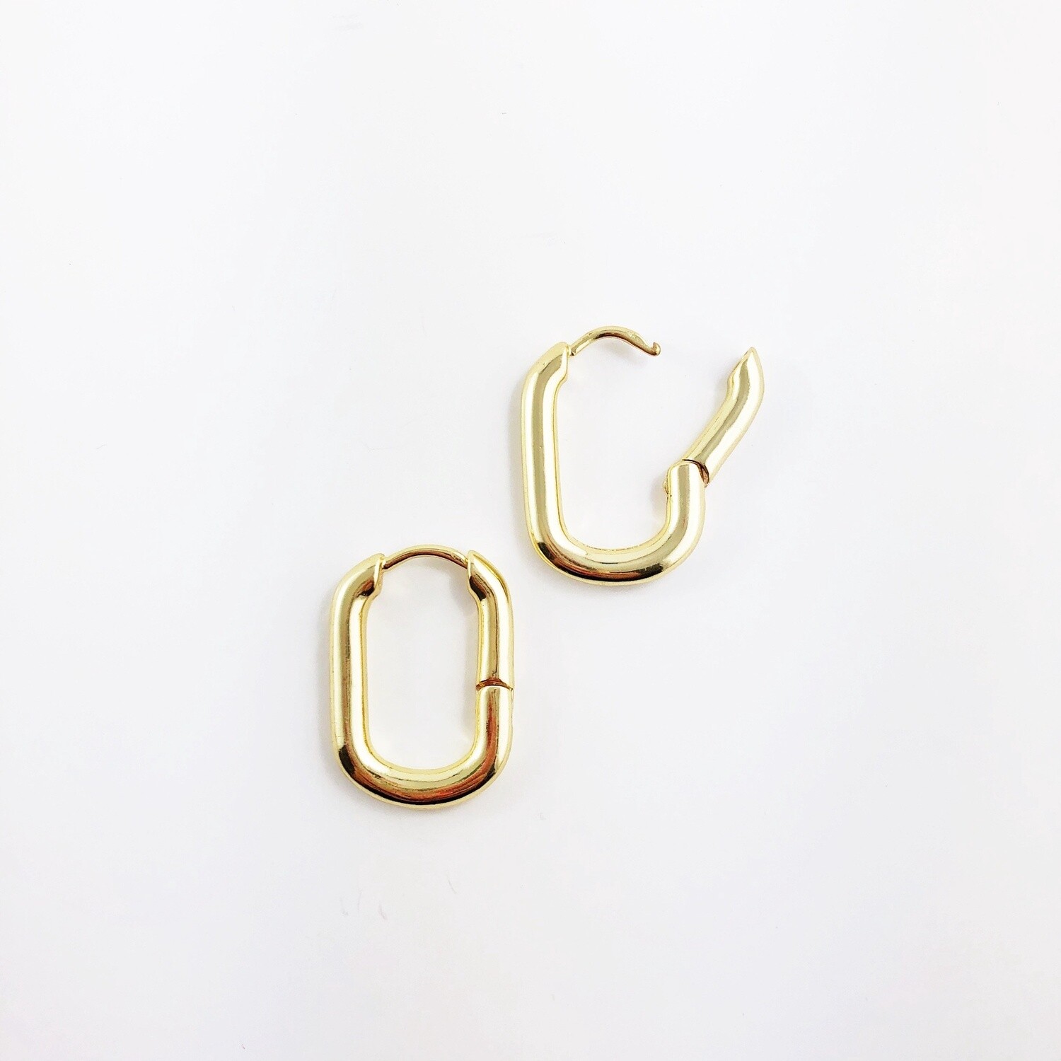 Lady Link Hoop, Colour: Gold