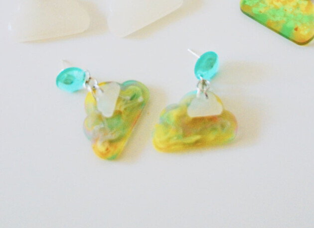 Cloud Resin Earrings