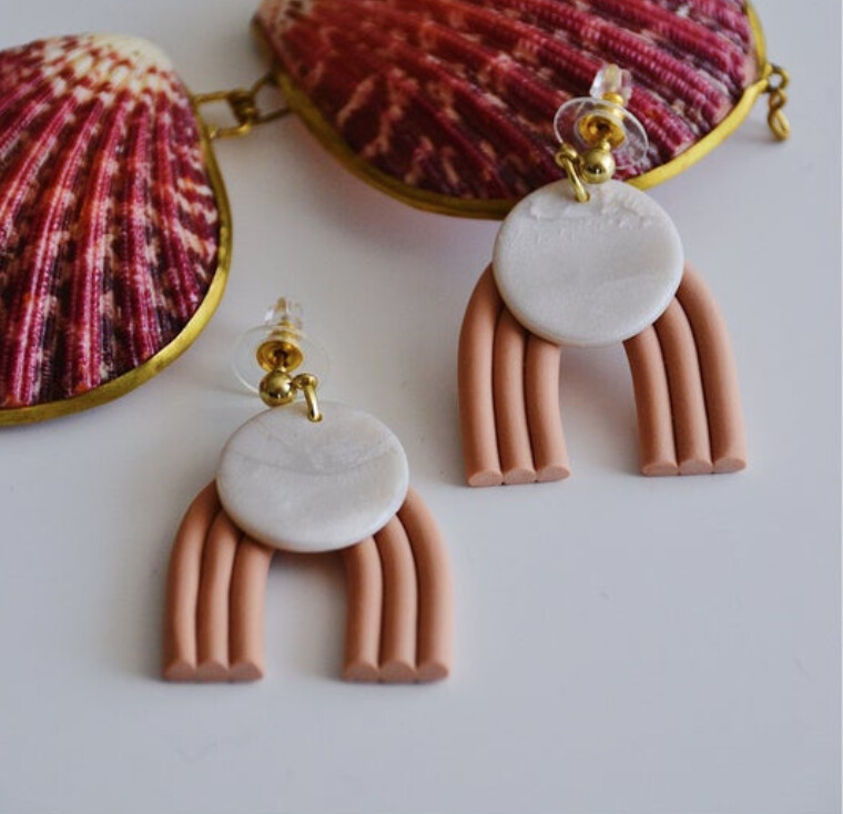 Terracotta Arch Earrings