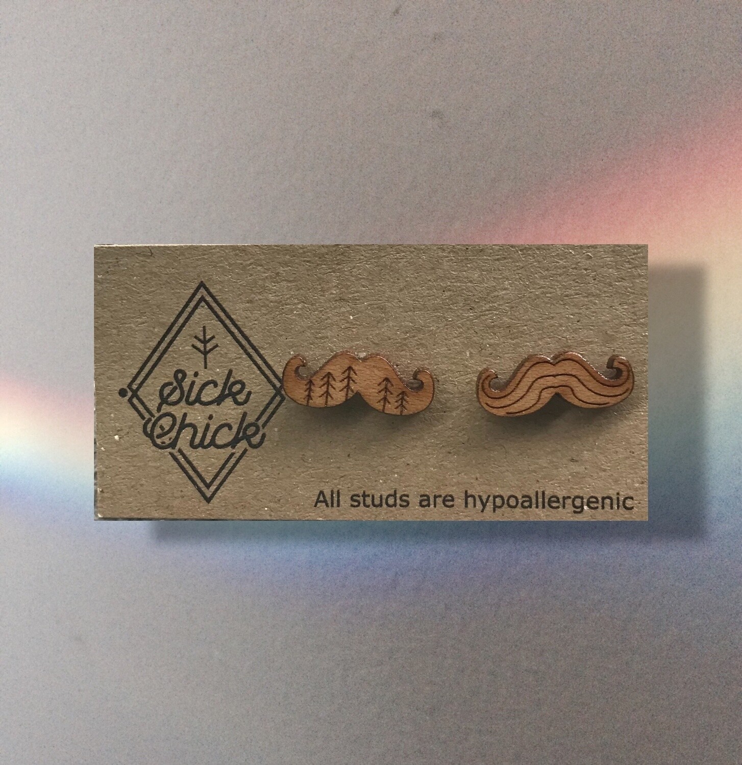 Earrings Mustaches, Color: Plain