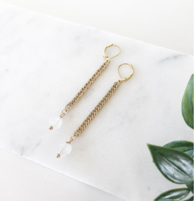 Vintage Chain Drop Earrings