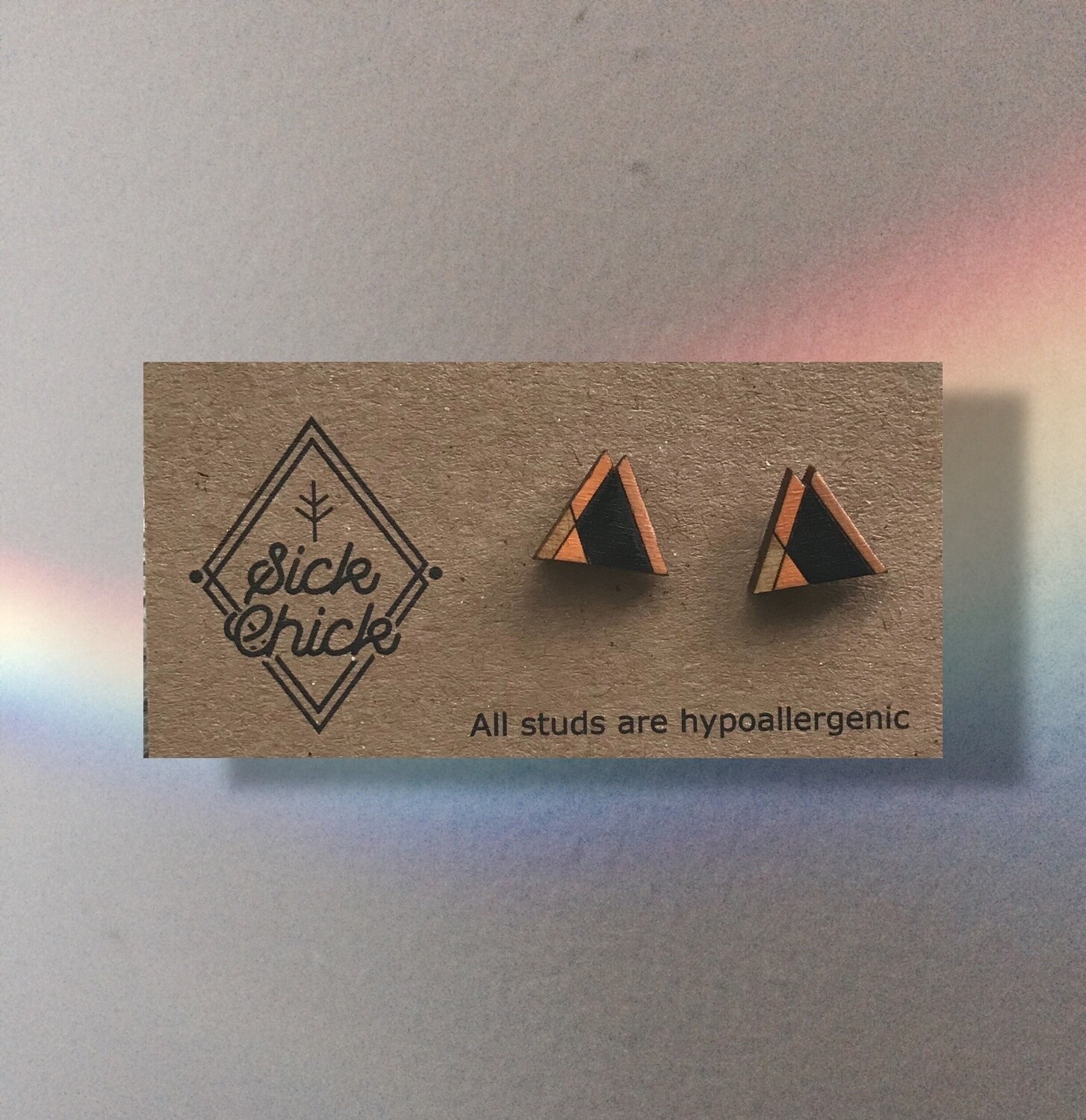 Earrings Alps, Color: Black/orange