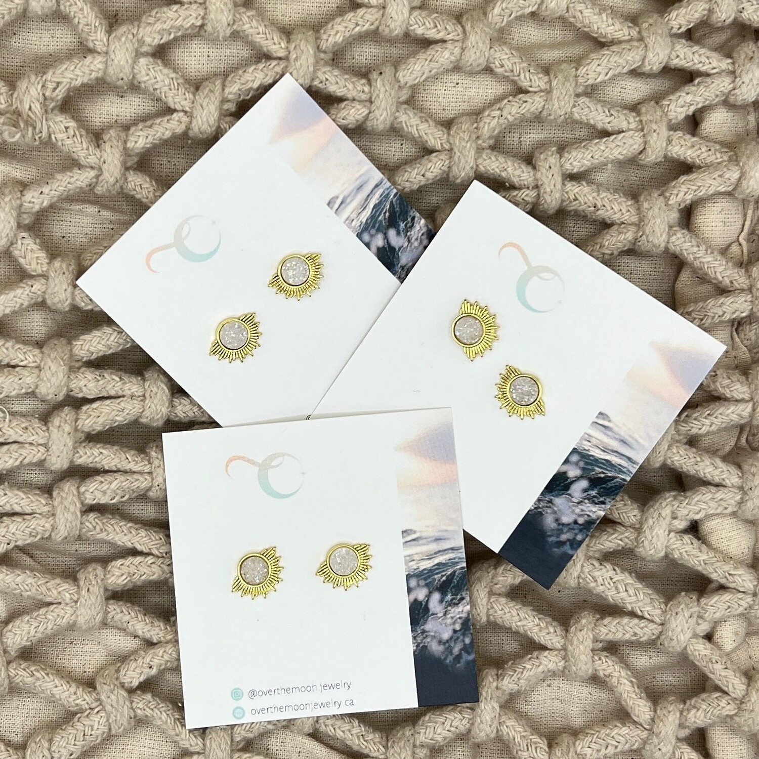 Starburst Geode Studs