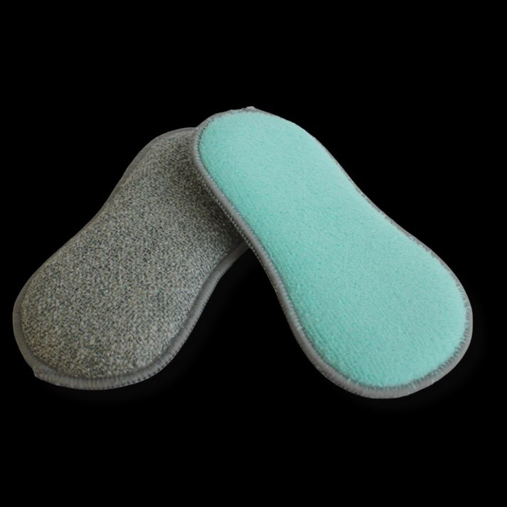 Double-sided microfiber Sponges 2pcs