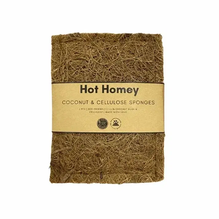 Coconut &amp; Cellulose Sponge 2pcs