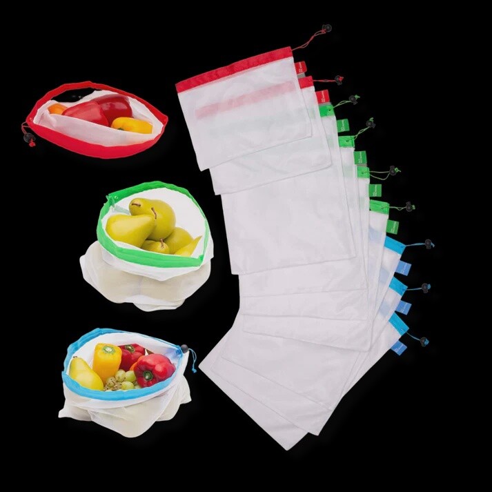 Reusable Produce Mesh Bags 2pcs Small