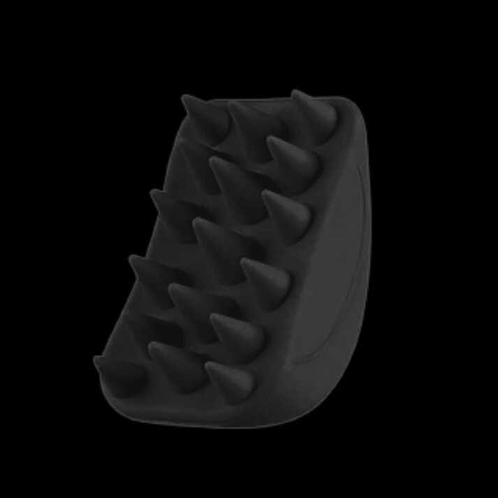Scalp Massager All Black Pear Shaped