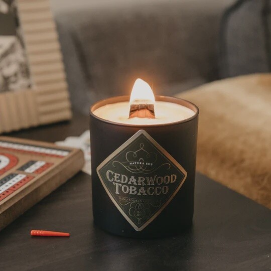 Man Candles, Scent: Cedarwood Tobacco