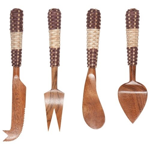 Cheese Knives Set AcaciaRattan