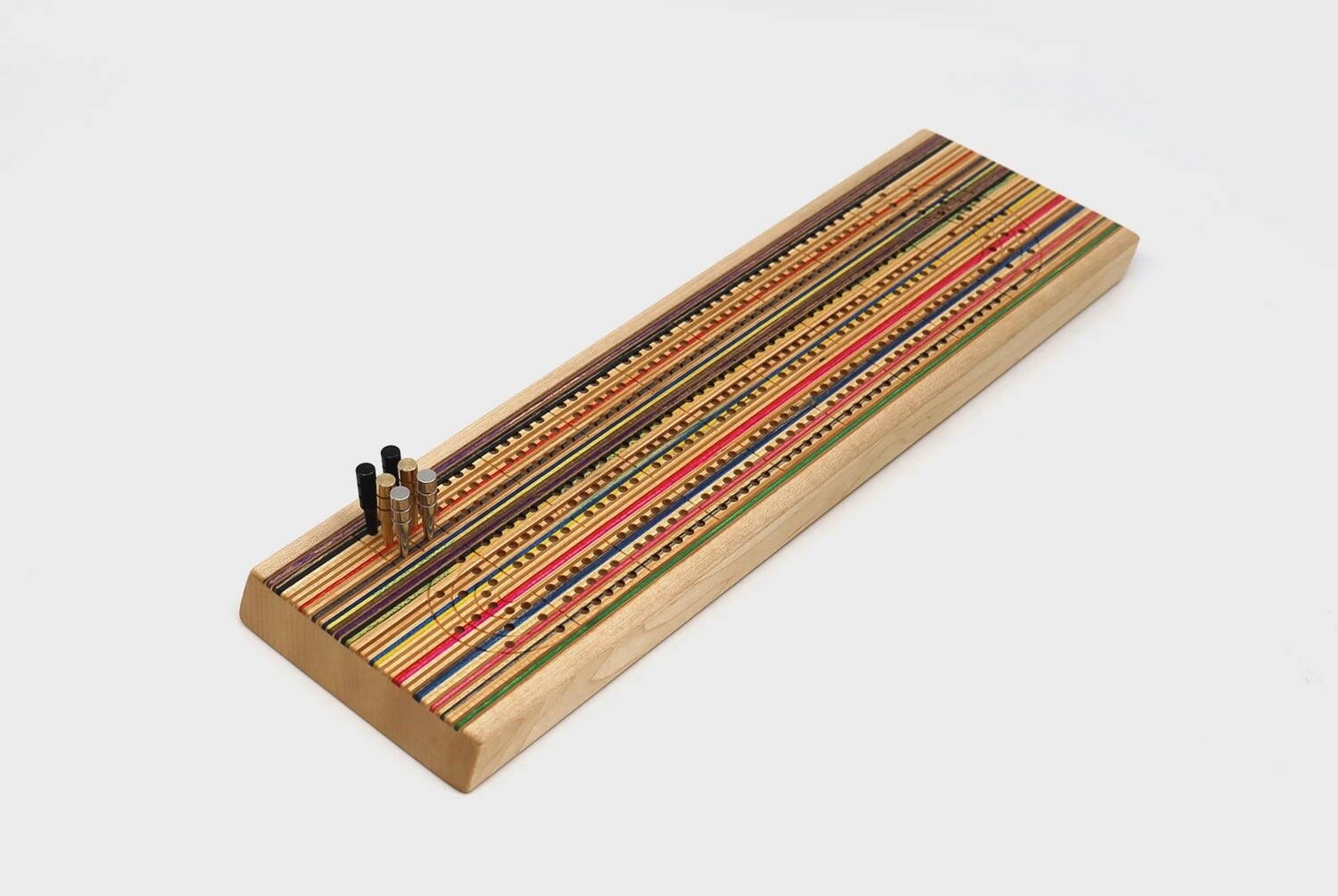 Skateboard Cribbage Board