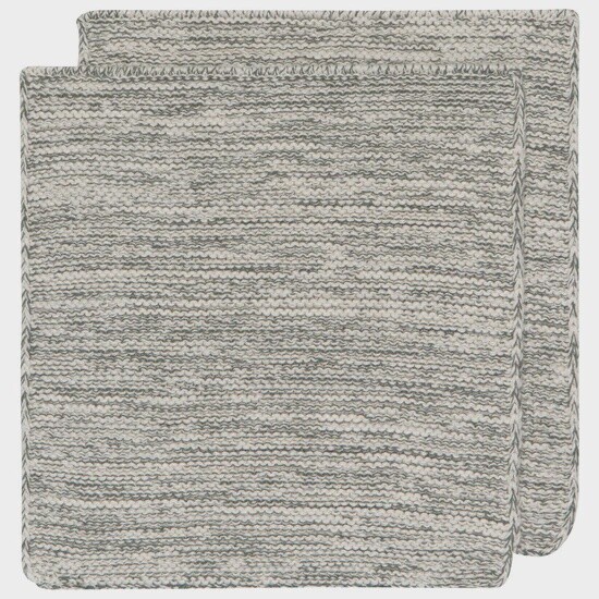 Jade Green Knit Dishcloths Set of 2