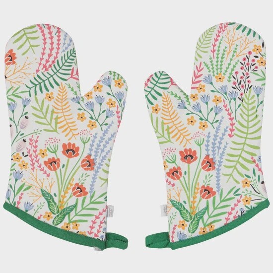 Bouquet Oven Mitts Set of 2