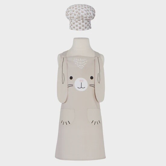 Bunny Daydream Kids Apron and Hat Set