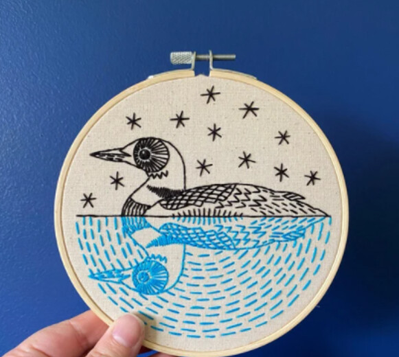 Loon Complete Embroidery Kit