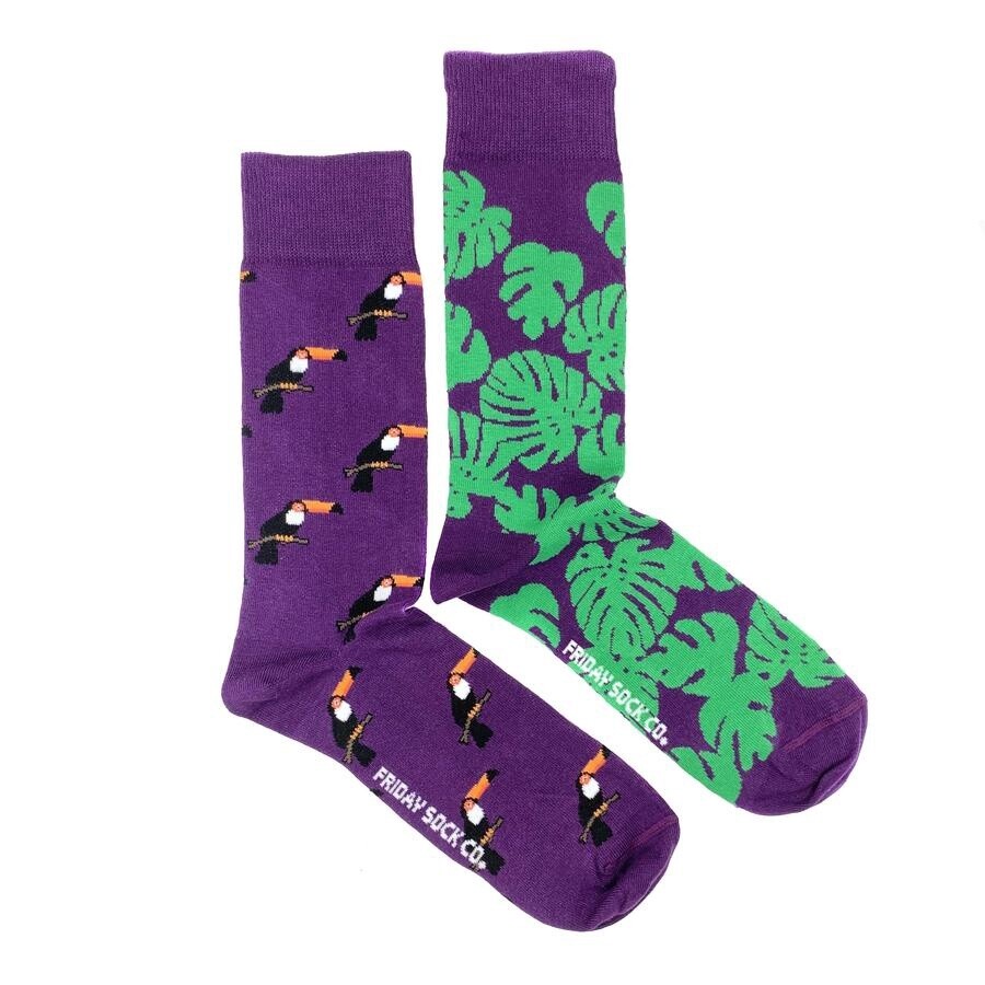 Men&#39;s Toucan &amp; Monstera Socks