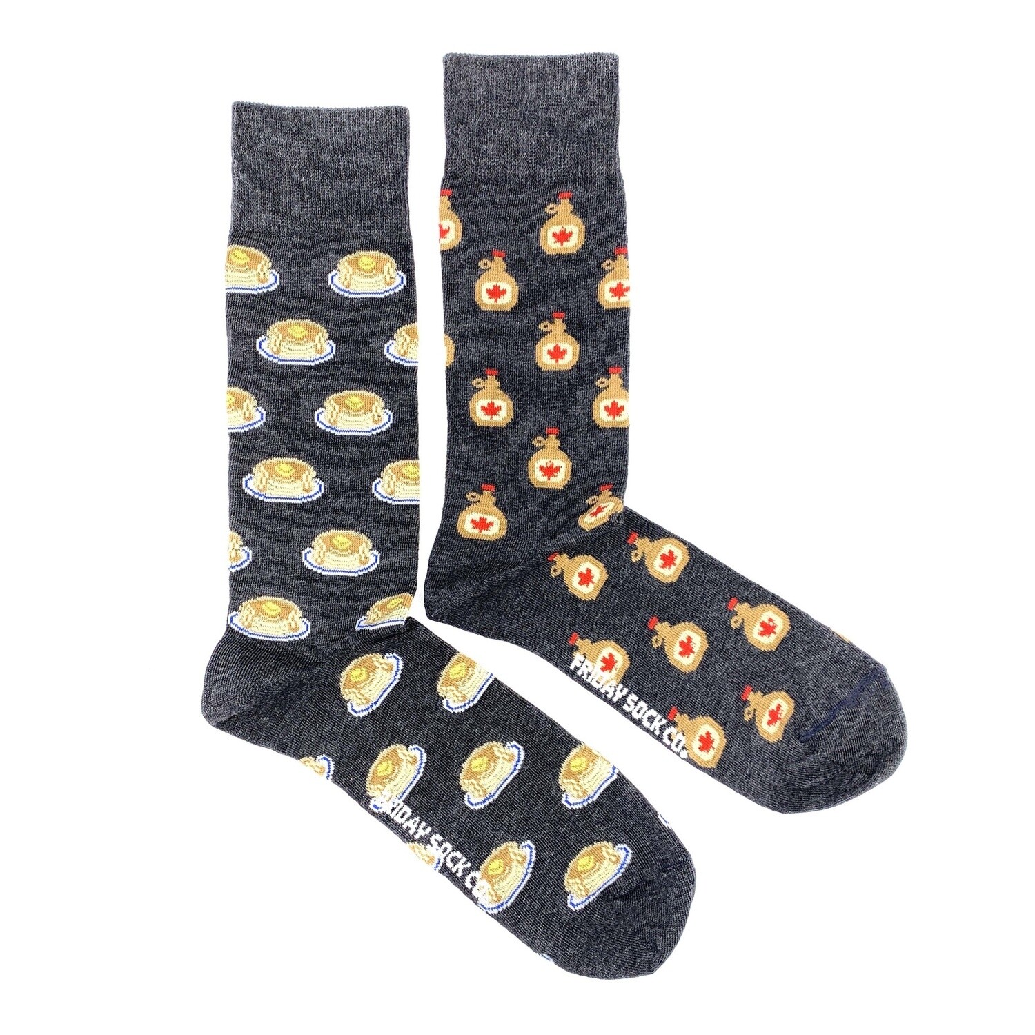 Men&#39;s Maple Syrup &amp; Pancake Socks