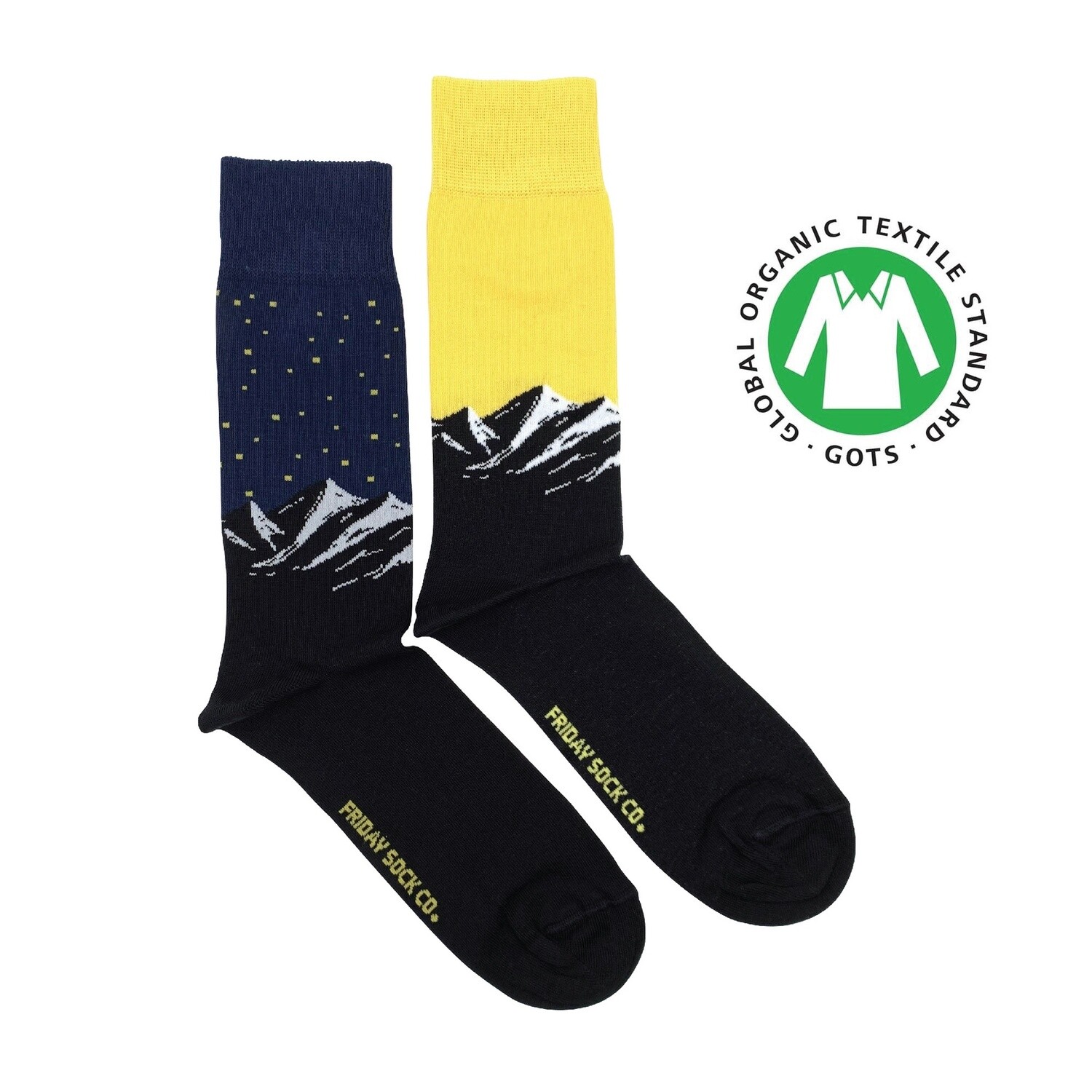 Men&#39;s Organic Cotton Mountain &amp; Sunset Socks