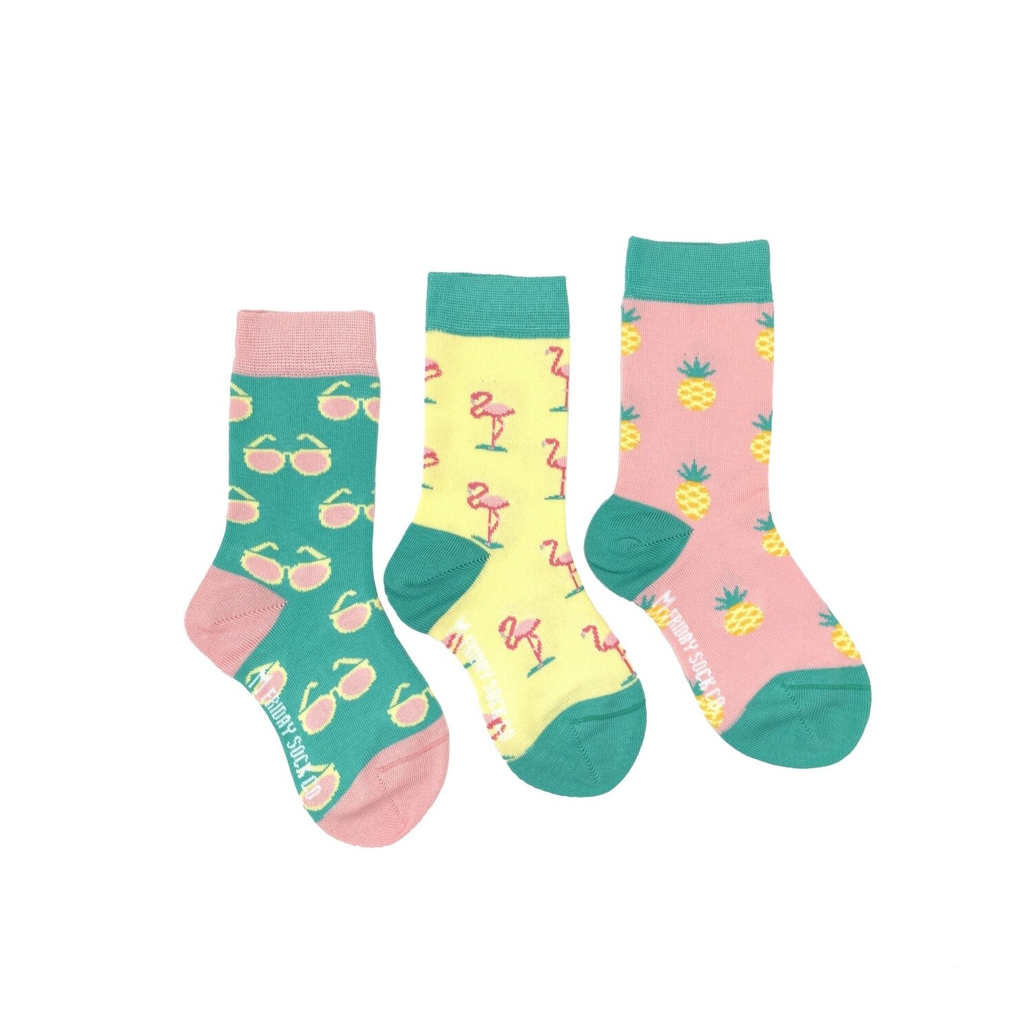 Kid&#39;s Flamingo, Pineapple &amp; Sunglass Socks