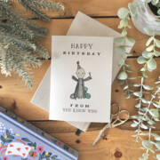 Happy Birthday From You Know Who (Harry Potter - Voldemort Card)