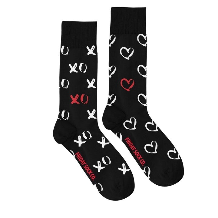 Men&#39;s Black XO Socks