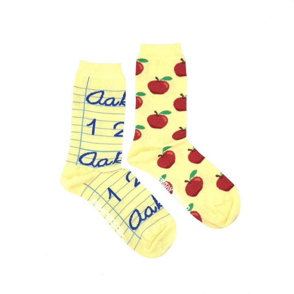 Women&#39;s Apple &amp; Teacher Socks
