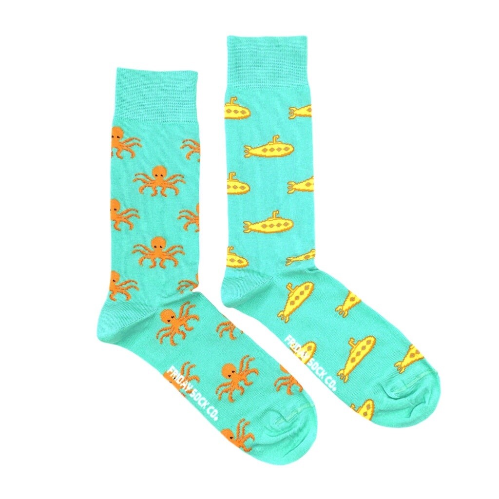 Men&#39;s Submarine &amp; Octopus Socks