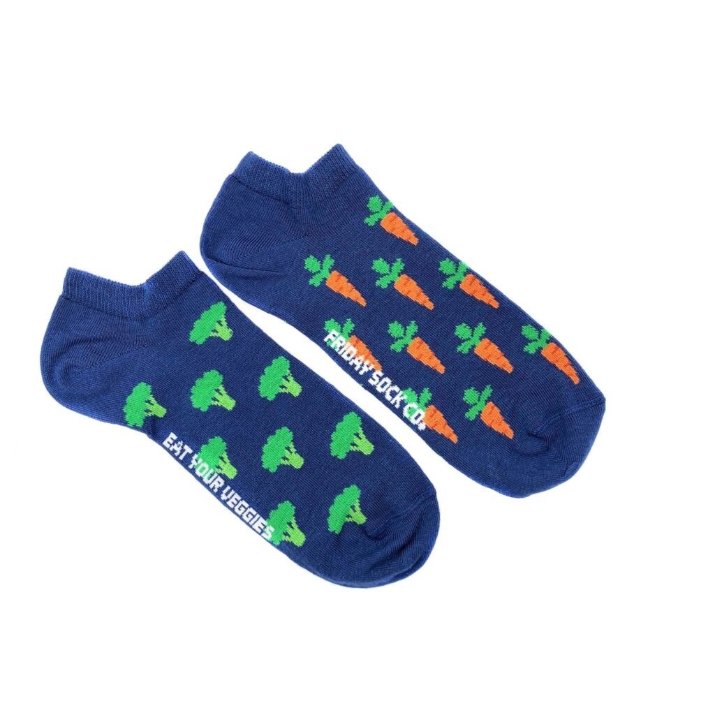 Men&#39;s Broccoli &amp; Carrot Veggie Ankle Socks
