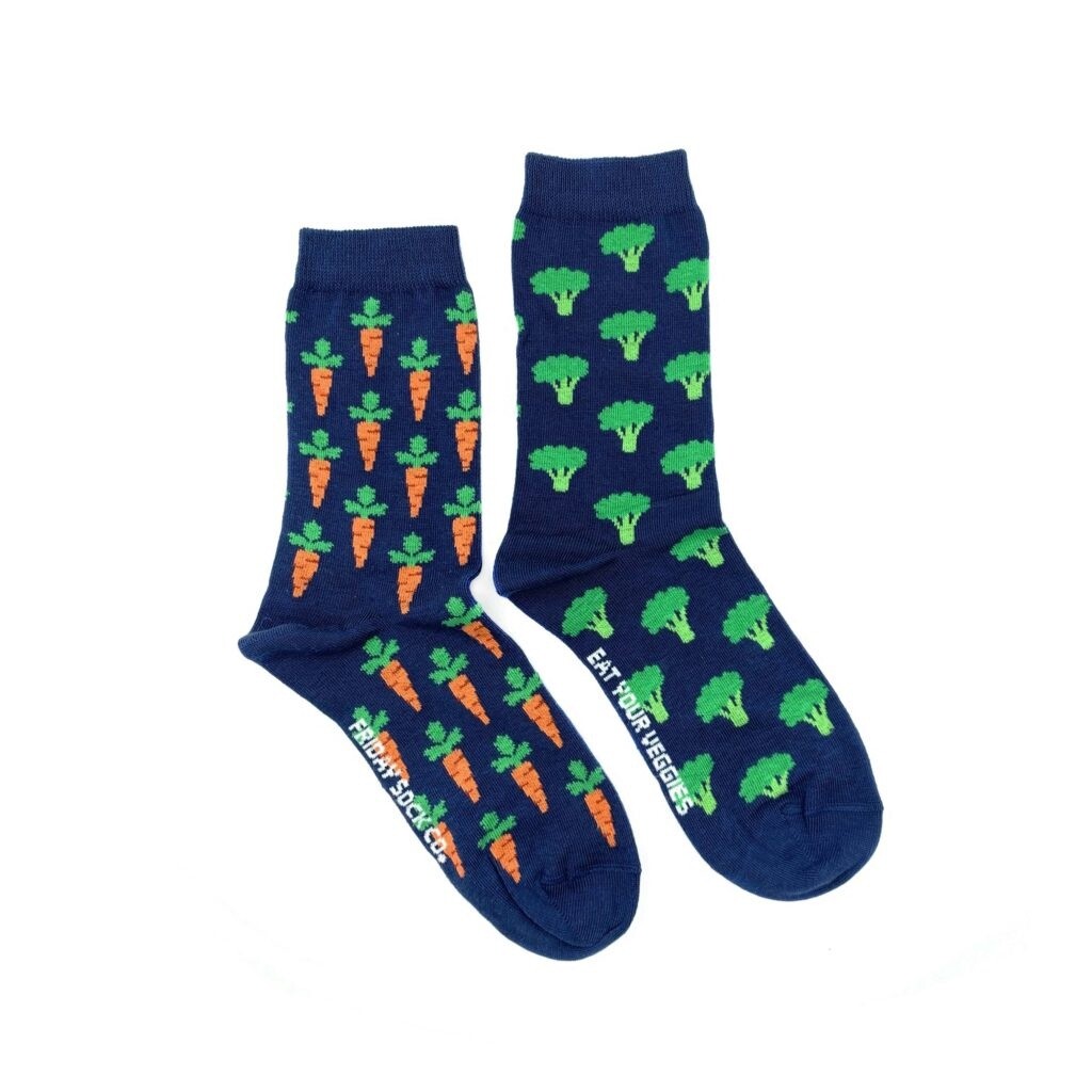 Men&#39;s Broccoli &amp; Carrot Veggie Socks