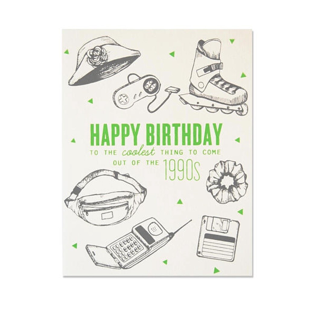90's Cool Birthday Card