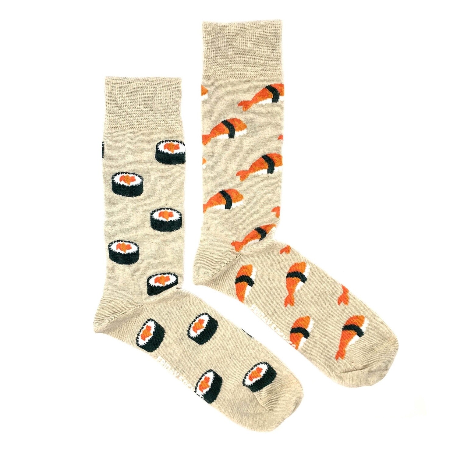Men&#39;s Beige Sushi Socks