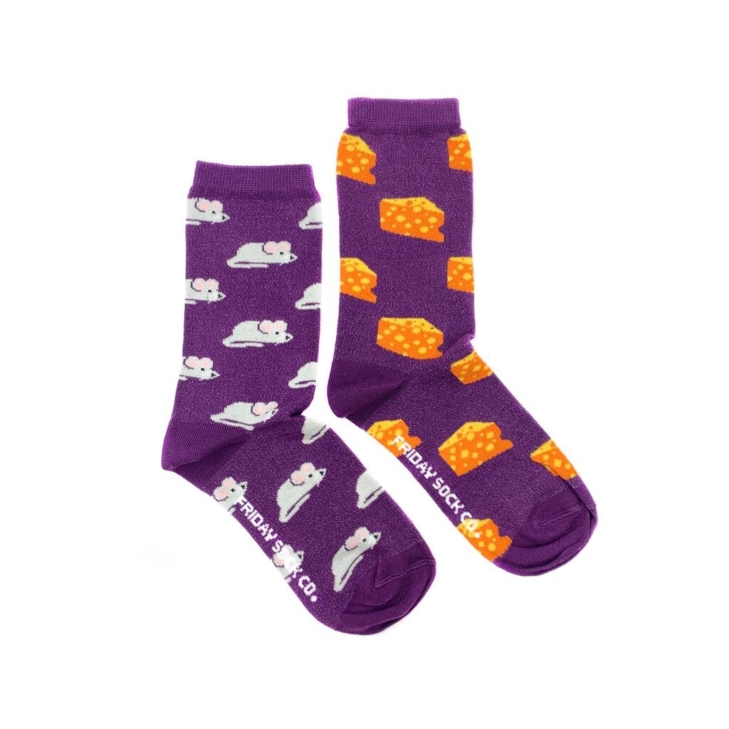 Women&#39;s Mouse &amp; Cheese Socks