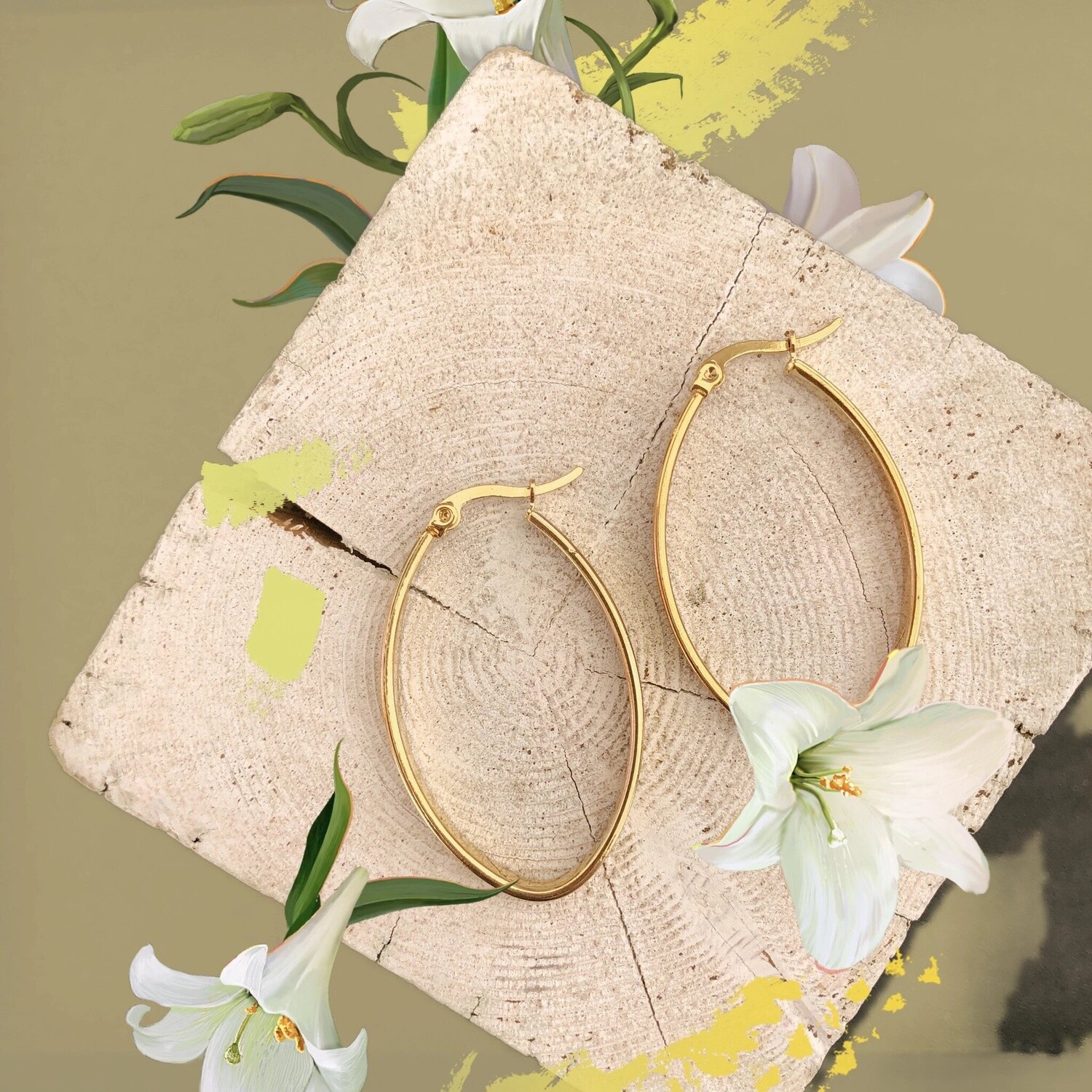 Charmaine Oval Hoops
