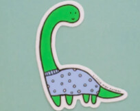 Dinosaur vinyl sticker
