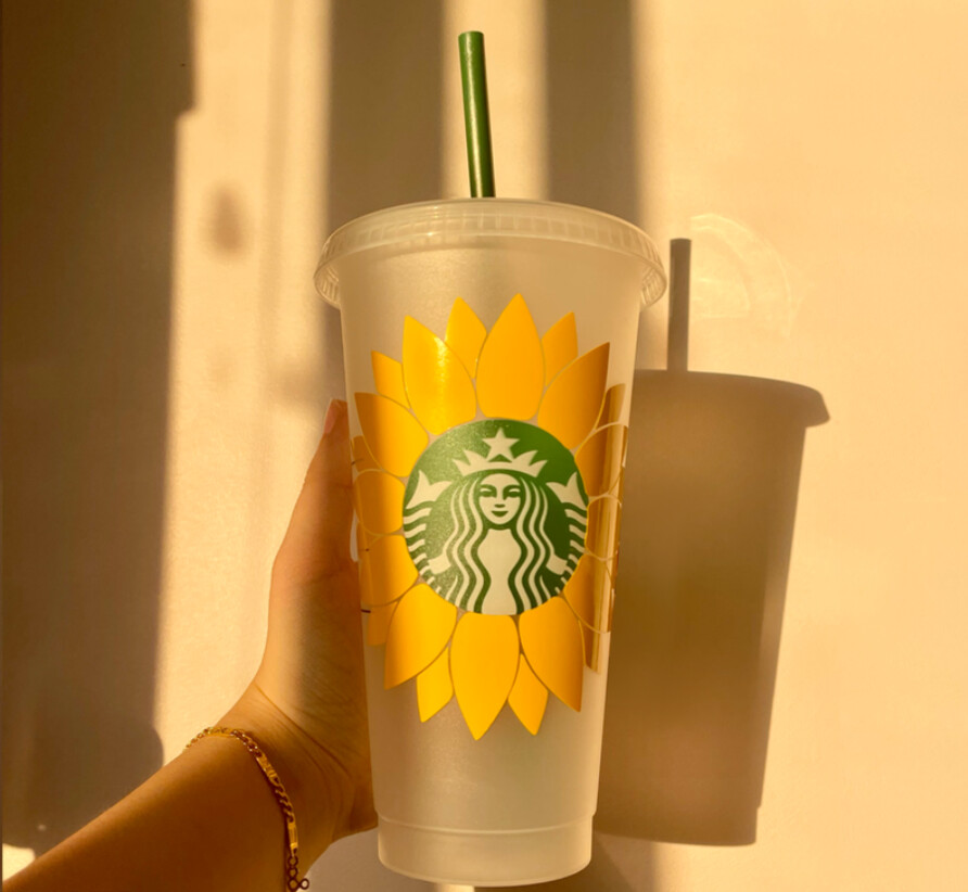 Sunflower Starbucks Cup