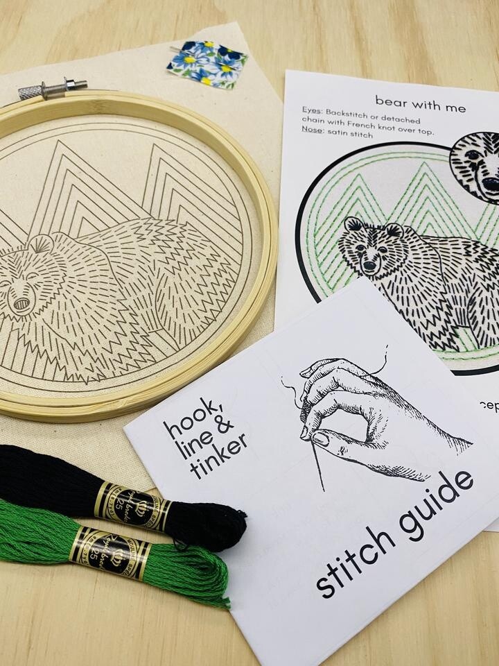 Bear With Me Complete Embroidery Kit