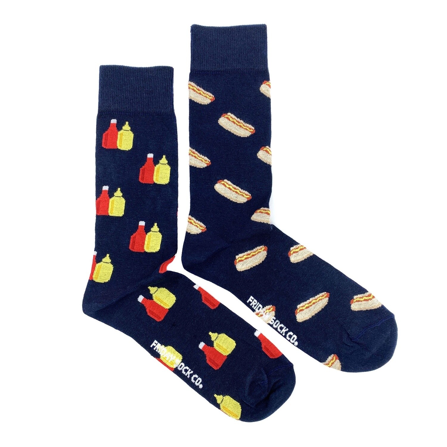 Men&#39;s Mustard Ketchup &amp; Hot Dog Socks