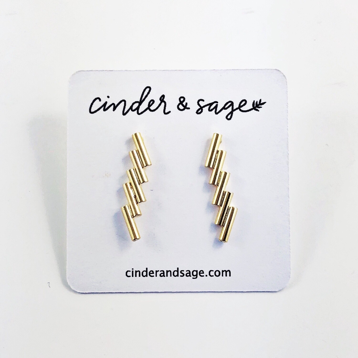 Zag Studs Gold