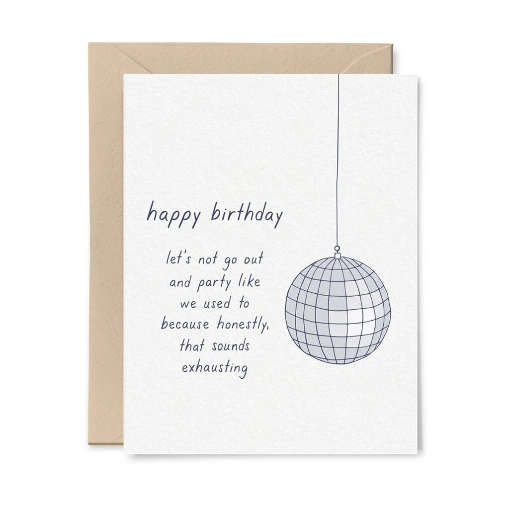 Discoball Birthday Card