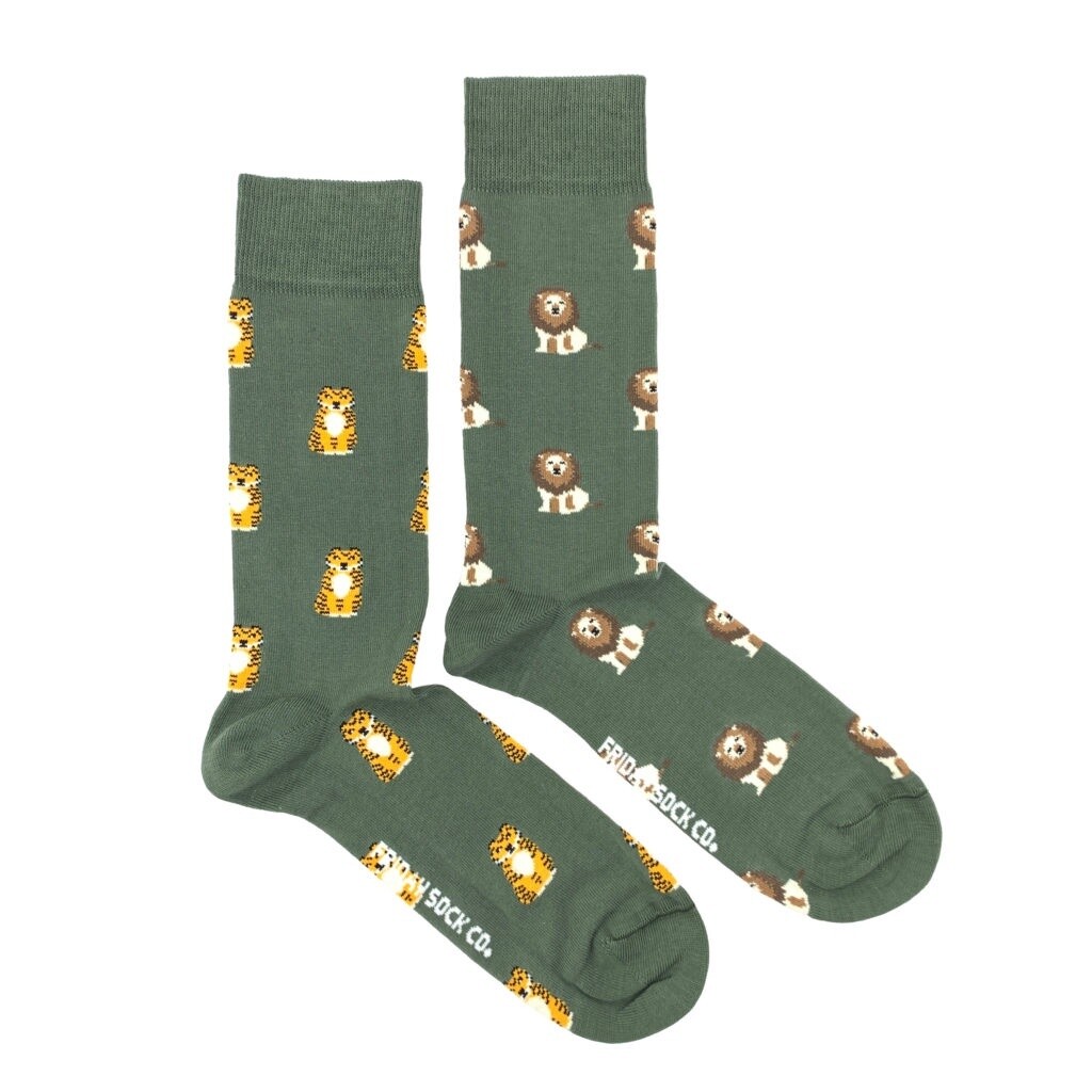 Men&#39;s Lion &amp; Tiger Socks