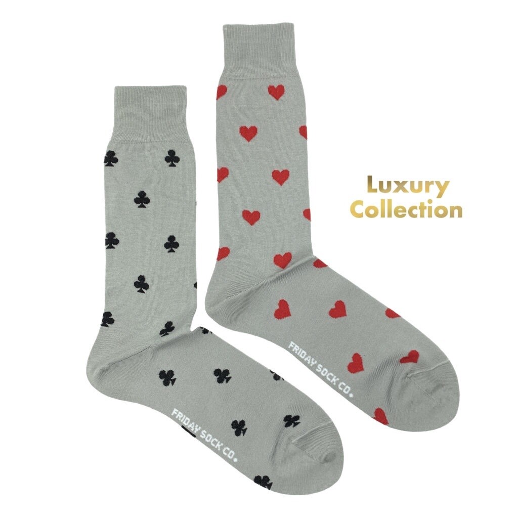 Men&#39;s Luxury Heart &amp; Club Socks